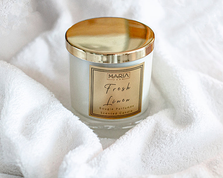 Fresh Linen Luxury Scented Candle